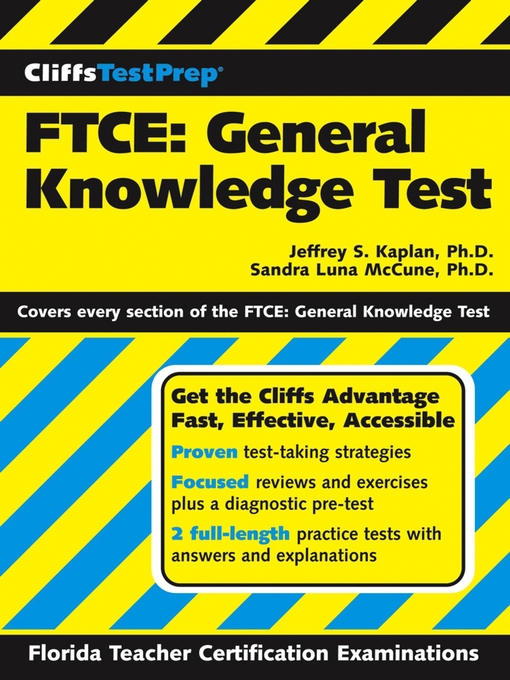 Title details for CliffsTestPrep FTCE by Jeffrey S. Kaplan - Available